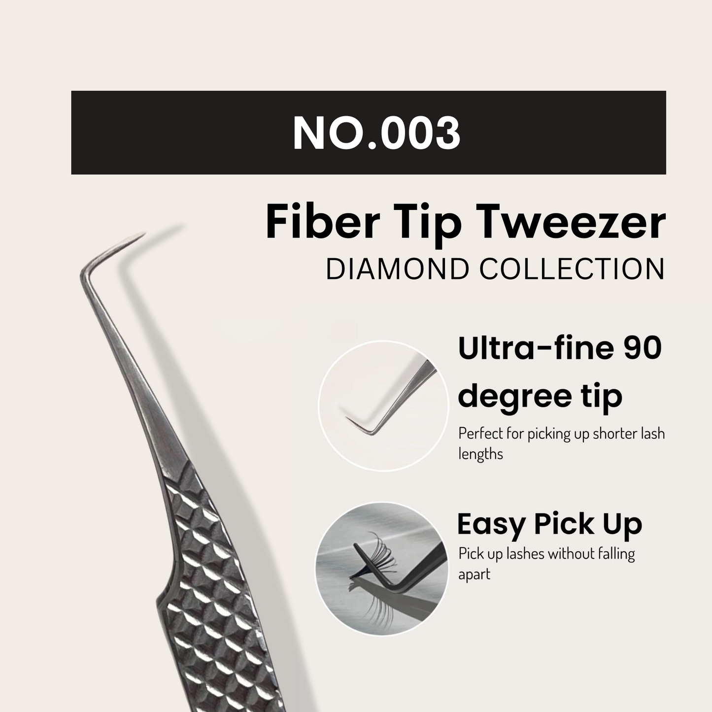 The Perfect Duo: 2 Pcs Fiber Tip Tweezers